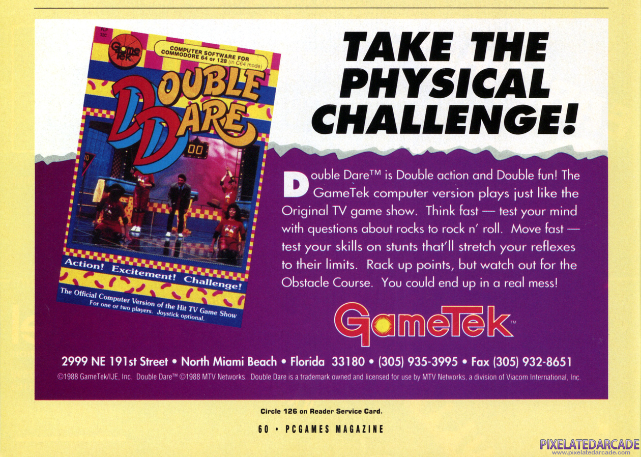 Double Dare Advertisement: September 1990 magazine ad