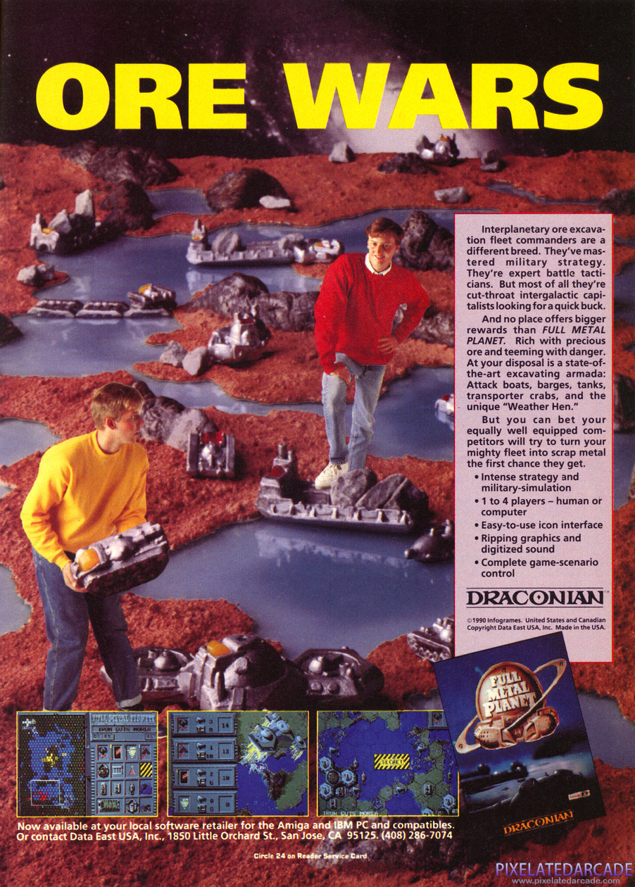 Full Metal Planet Advertisement: January 1991 magazine ad
