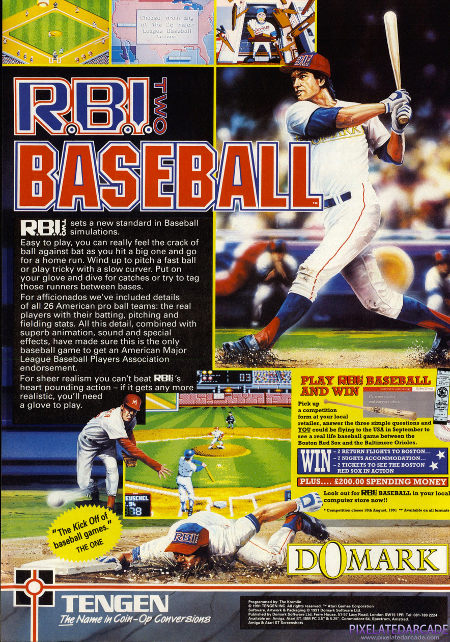 R.B.I. Baseball 2 Advertisement: July 1991 magazine ad