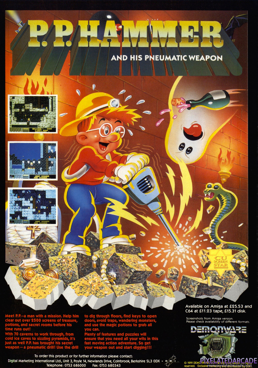 P. P. Hammer and His Pneumatic Weapon Advertisement: July 1991 magazine ad
