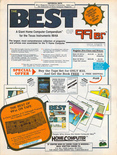 99'er Magazine software including Simon's Saucer offer: March 1985 magazine ad