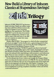 Infocom 1987 product catalog