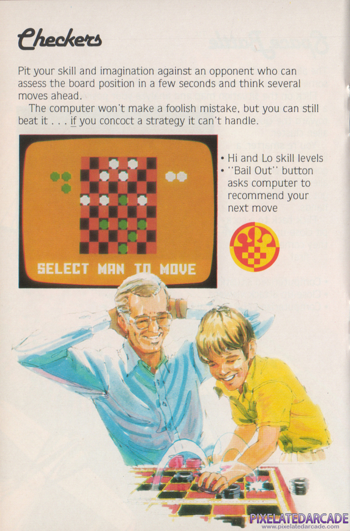 Checkers Advertisement: Mattel Electronics 1981 product catalog