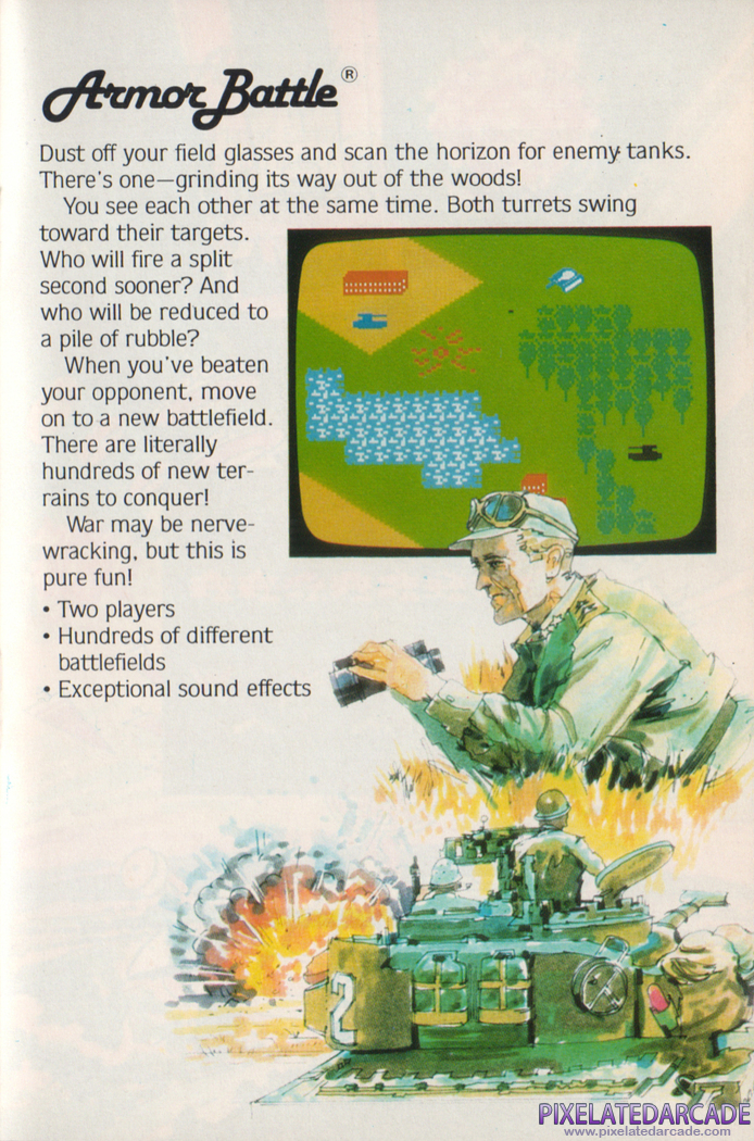 Armor Battle Advertisement: Mattel Electronics 1981 product catalog