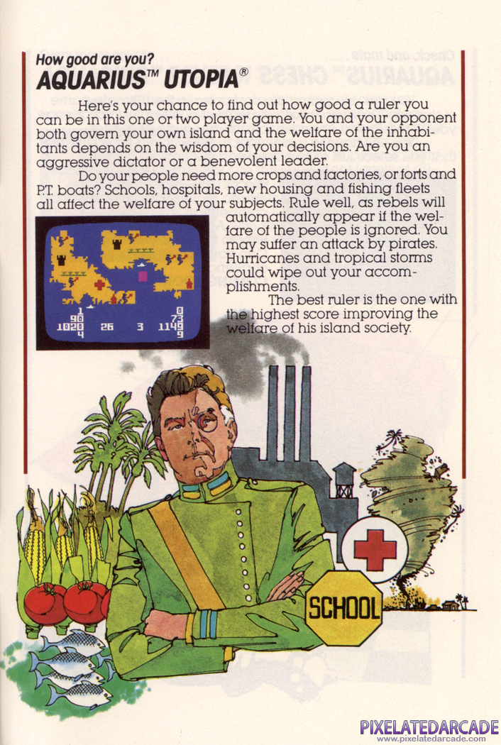 Utopia Advertisement: Mattel Aquarius product catalog