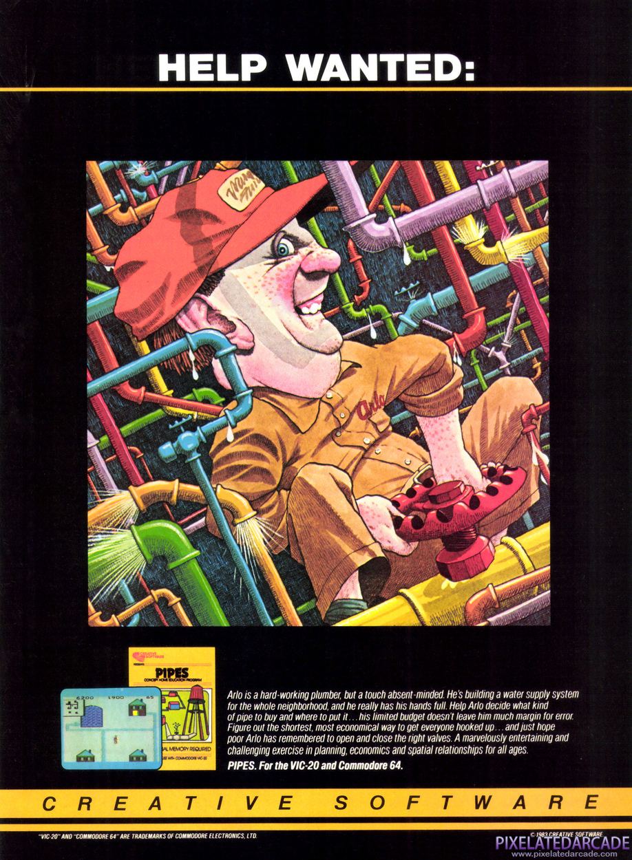 Pipes Advertisement: November 1983 magazine ad