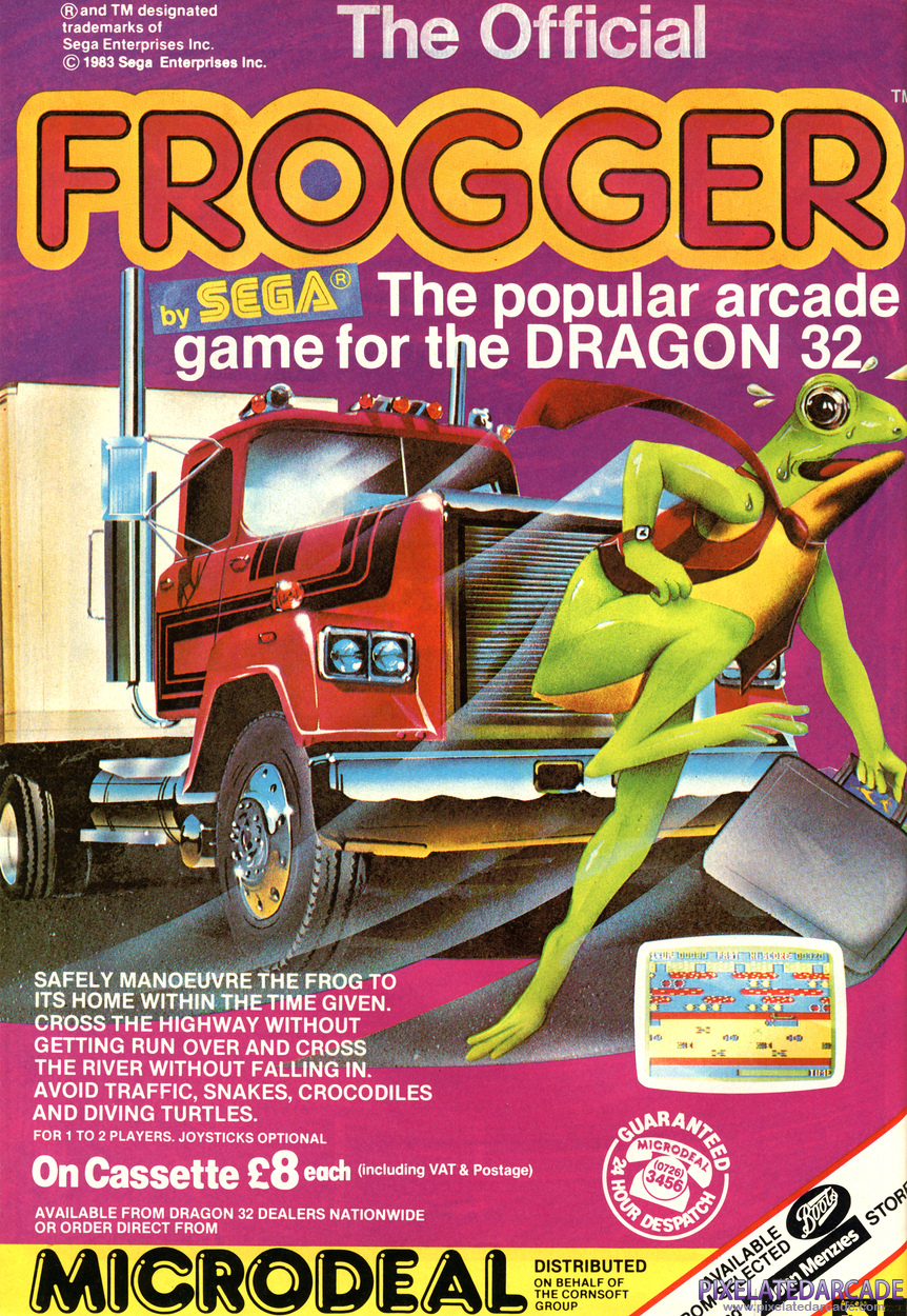 Frogger Advertisement: October 1985 magazine ad