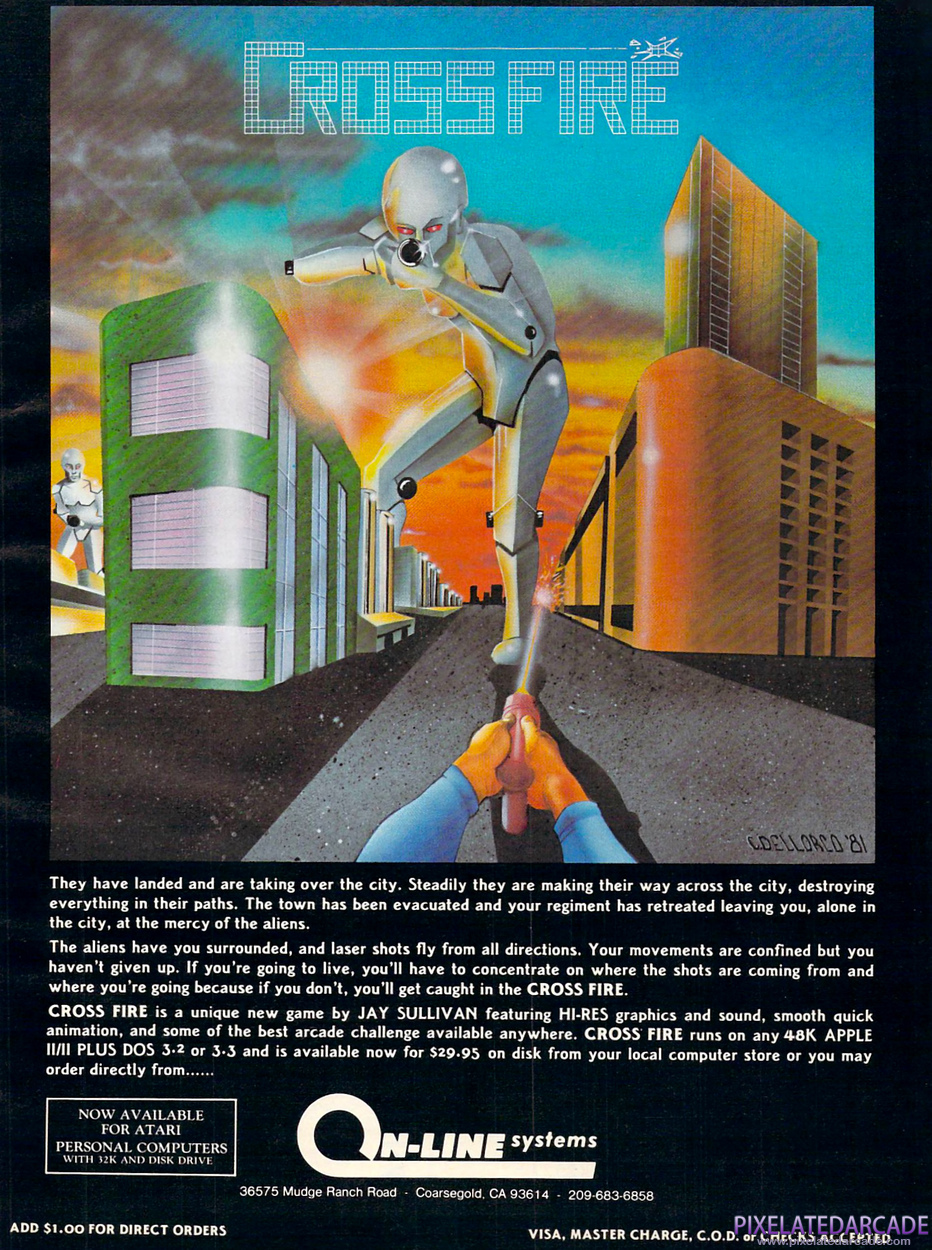 Crossfire Advertisement: April 1982 magazine ad