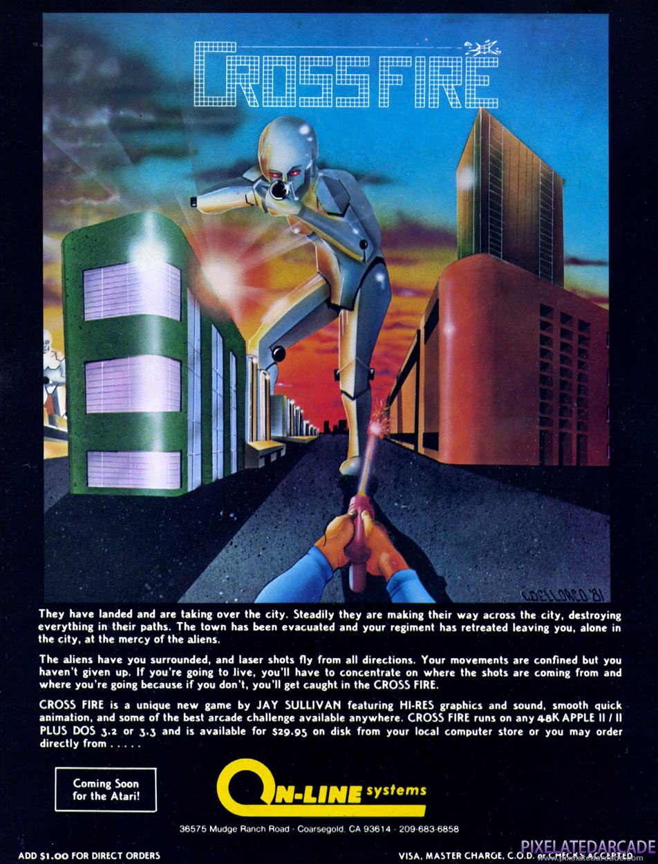 Crossfire Advertisement: March 1982 magazine ad