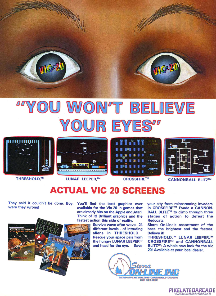 Crossfire Advertisement: August 1983 magazine ad