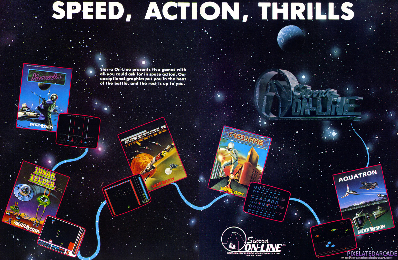 Crossfire Advertisement: November 1983 magazine ad
