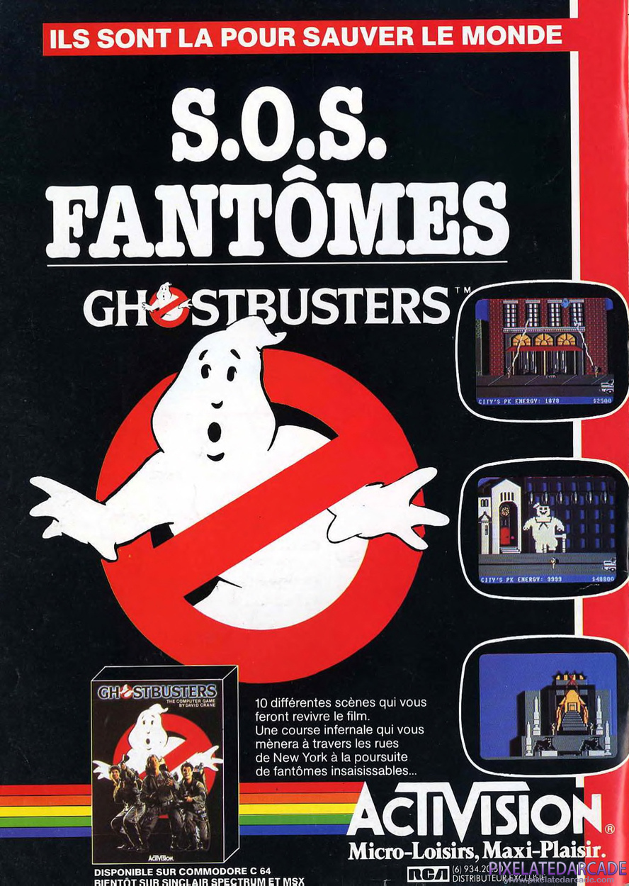 Ghostbusters Advertisement: December 1984 magazine ad (French)