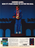 Summer Games 1985 magazine ad