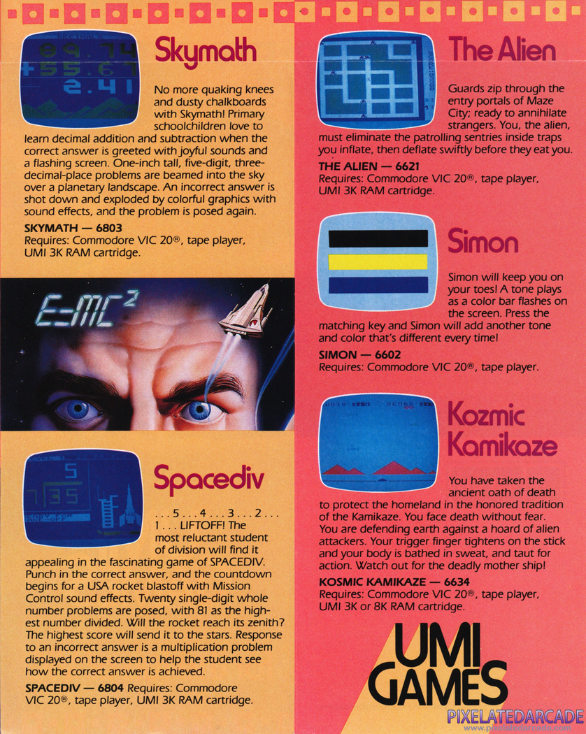 Sky Math Advertisement: UMI product catalog
