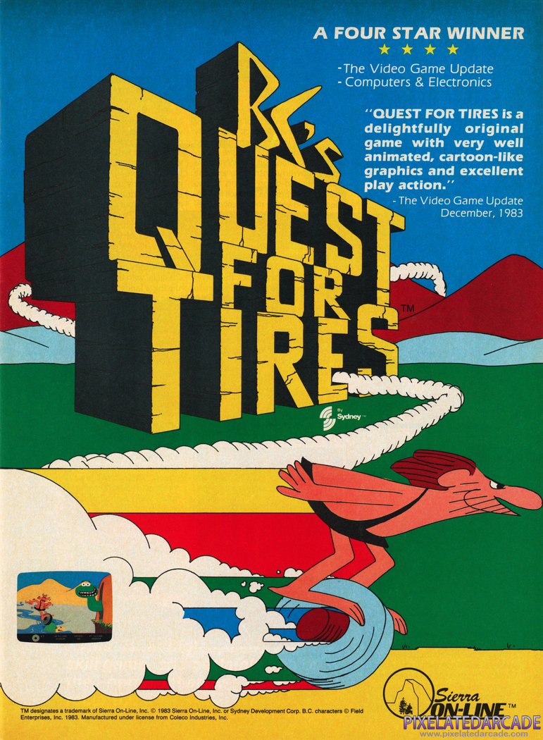 BC's Quest for Tires Advertisement: 1984 magazine ad