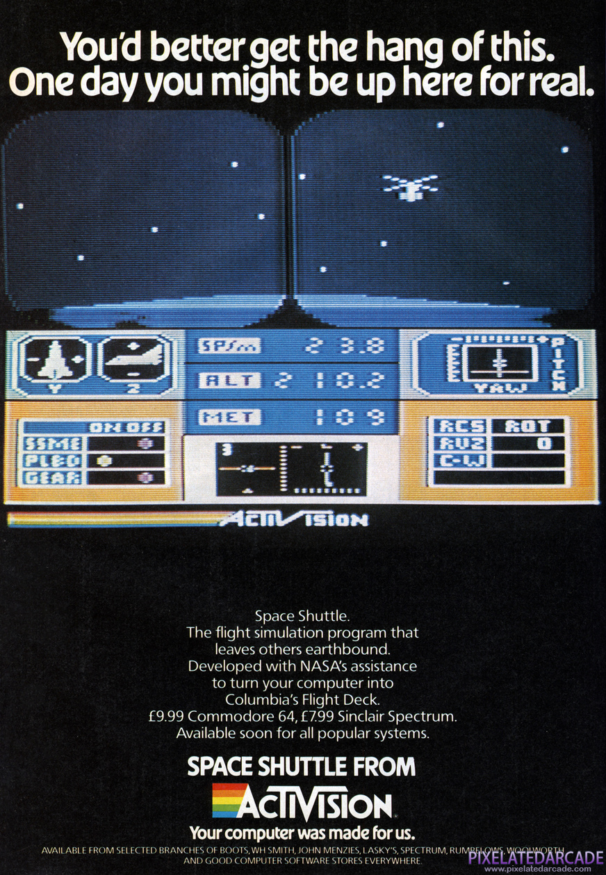 Space Shuttle: A Journey into Space Advertisement: February 1985 magazine ad