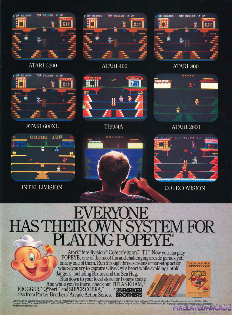 Popeye Advertisement: Popeye 1984 magazine ad