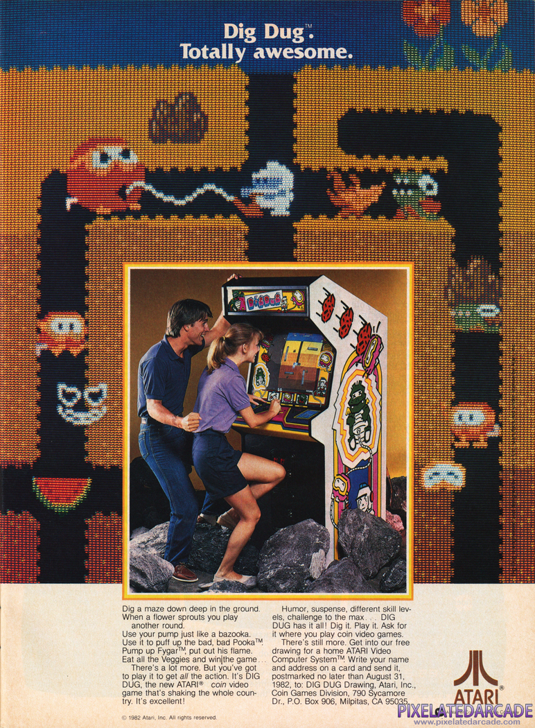 Dig Dug Advertisement: September 1982 magazine ad