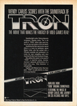 TRON Soundtrack -  1982 magazine ad