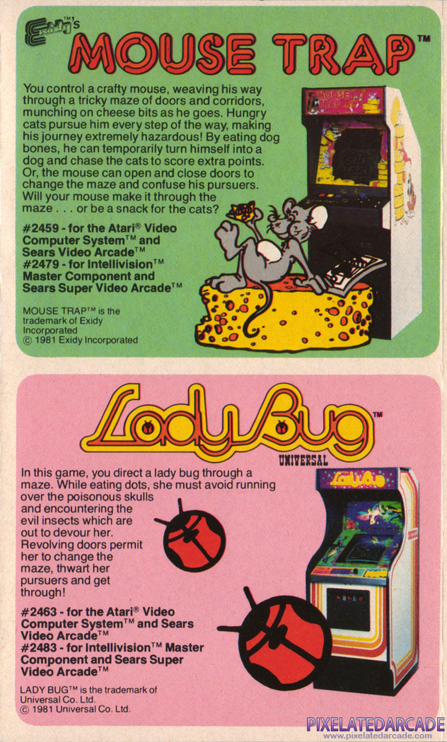 Lady Bug Advertisement: Lady Bug in the Coleco product catalog