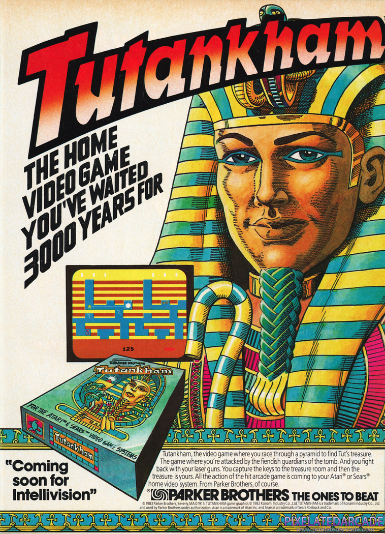 Tutankham Advertisement: Tutankham 1983 magazine ad