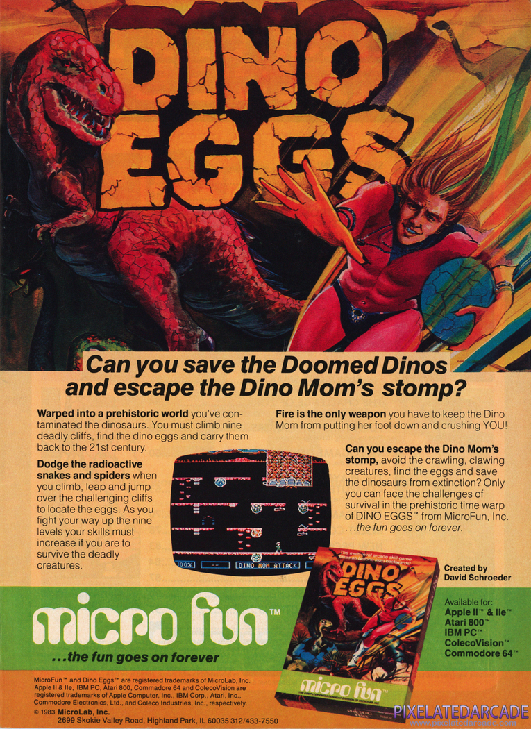 Dino Eggs Advertisement: March 1984 magazine ad