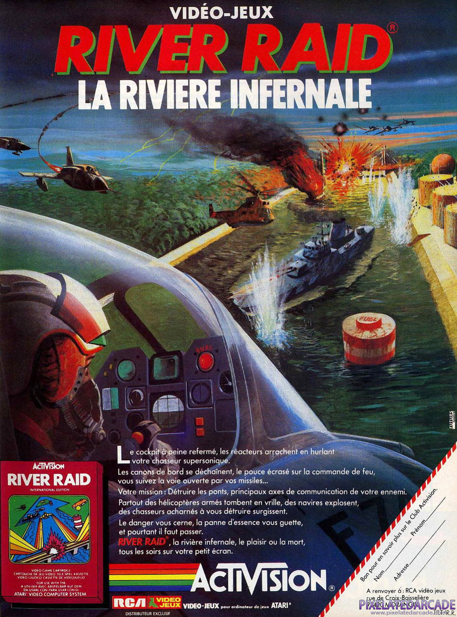 River Raid Advertisement: December 1983 magazine ad (French)