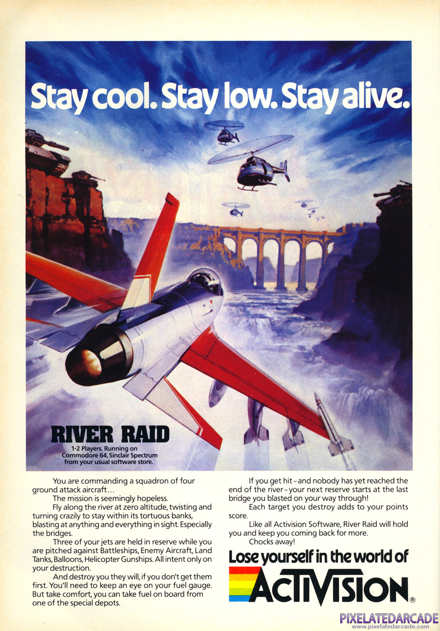 River Raid Advertisement: October 1984 magazine ad