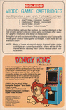 Donkey Kong in the Coleco product catalog