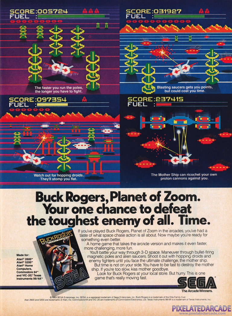 Buck Rogers: Planet of Zoom Advertisement: 1984 magazine ad