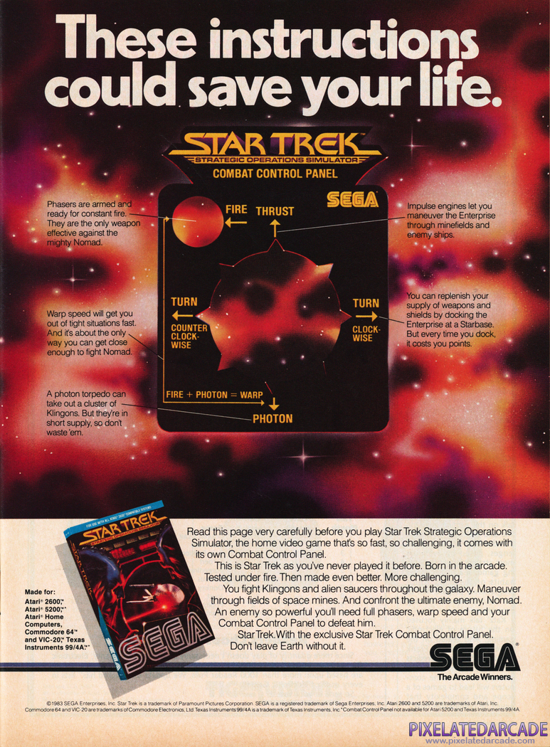 Star Trek: Strategic Operations Simulator Advertisement: 1984 magazine ad