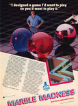 Marble Madness 1985 magazine ad