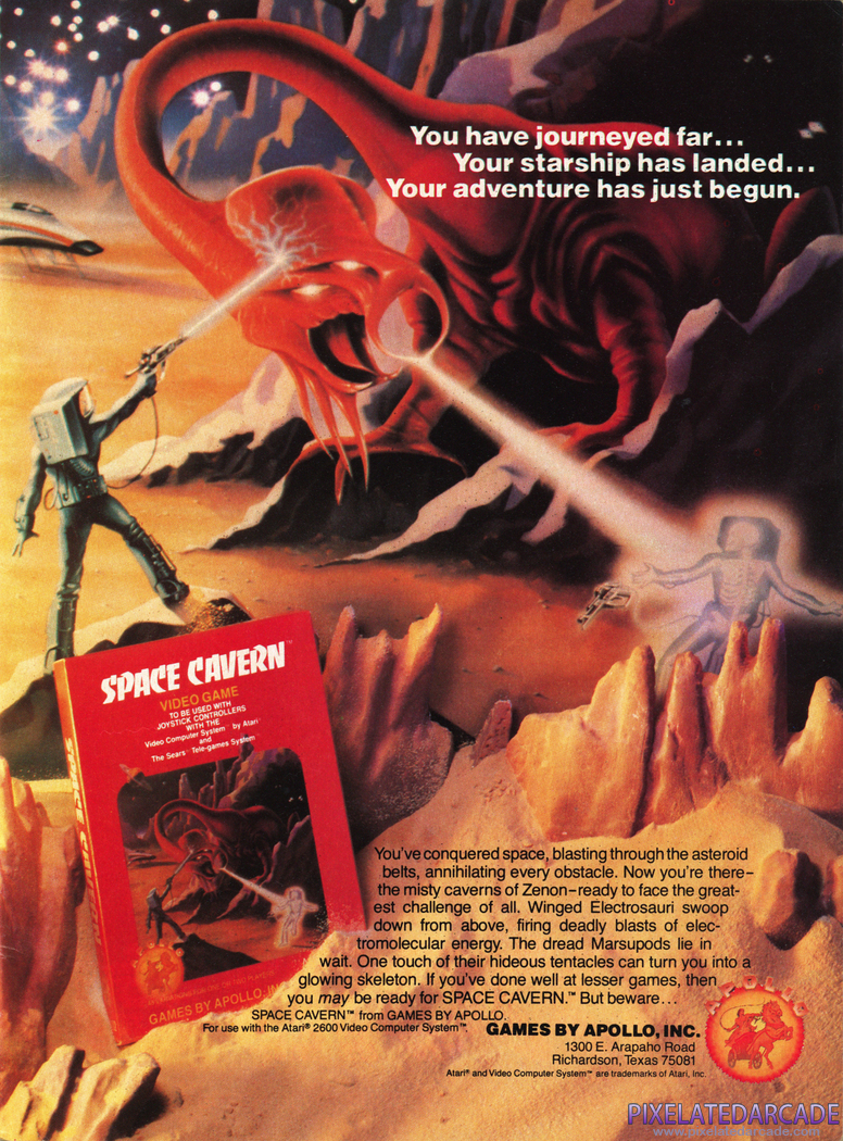 Space Cavern Advertisement: September 1982 magazine ad