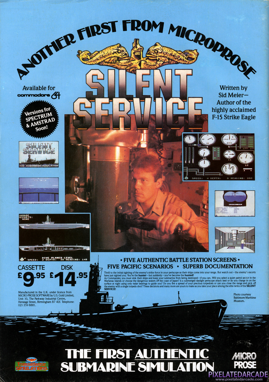 Silent Service Advertisement: May 1986 magazine ad