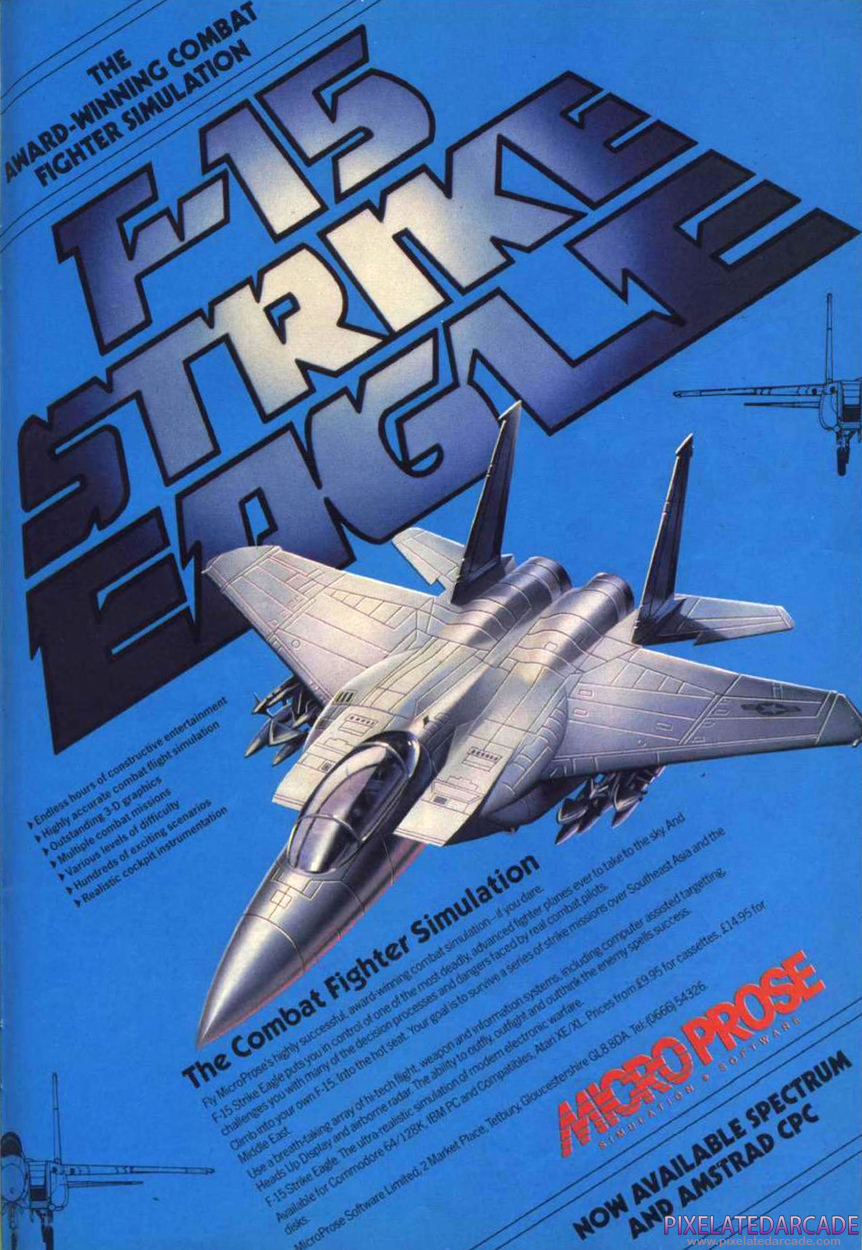 F-15 Strike Eagle Advertisement: July 1987 magazine ad