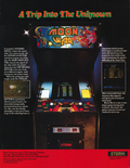 Moon War arcade flyer - Back