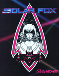 Solar Fox arcade flyer - Front