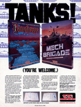 Computer Gaming World Nov-Dec 1985 advertisement