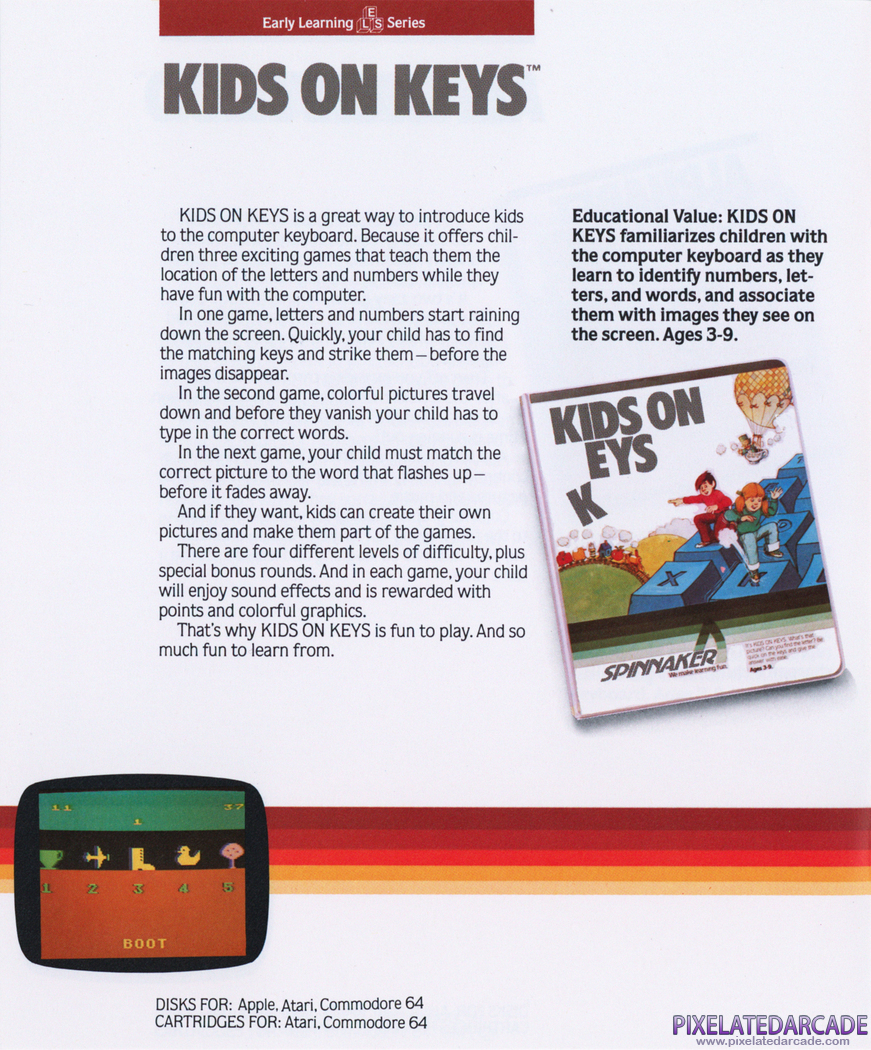 Kids on Keys Advertisement: Spinnaker product catalog