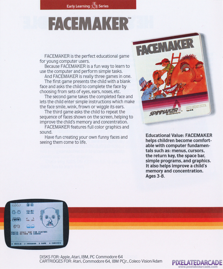 FaceMaker Advertisement: Spinnaker product catalog