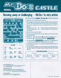 Mr. Do!'s Castle arcade flyer - Back