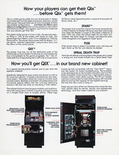 Qix arcade flyer - Inside Right