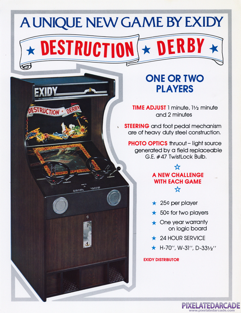 Destruction Derby Advertisement: Destruction Derby flyer