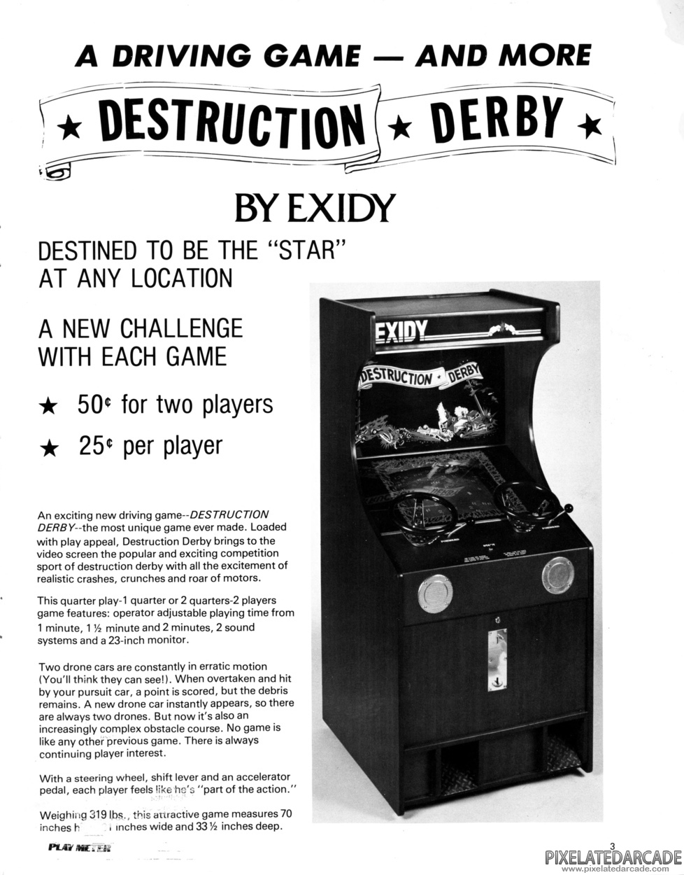 Destruction Derby Advertisement: Destruction Derby flyer