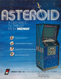 Asteroid arcade flyer