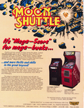 Moon Shuttle arcade flyer - Back