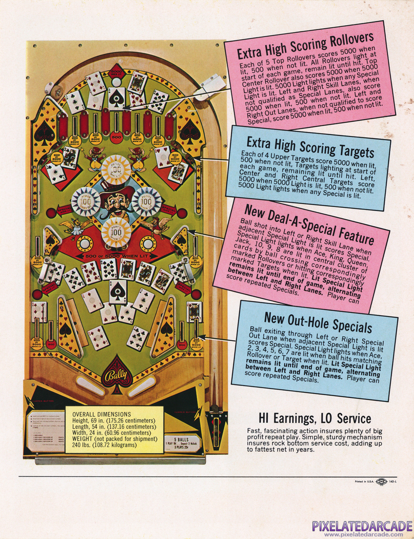Hi-Lo Ace Advertisement: Hi-Lo Ace flyer - Back