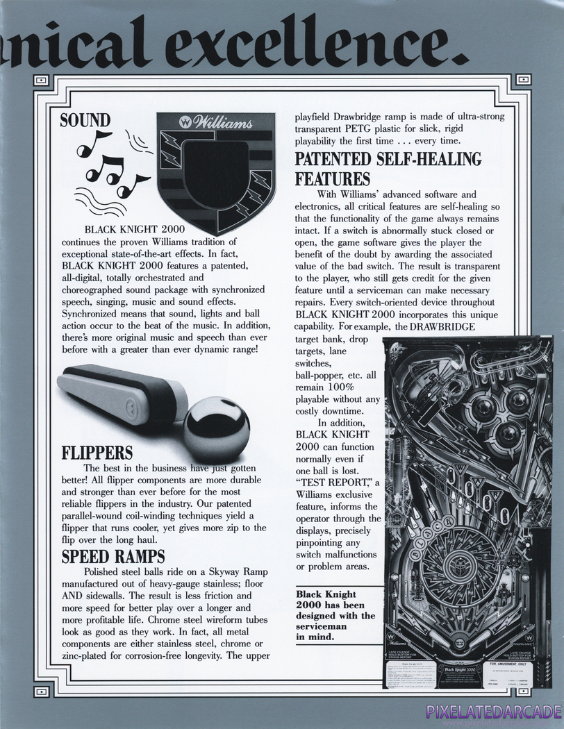Black Knight 2000 Advertisement: Black Knight 2000 flyer (Black & White version) - Page 3