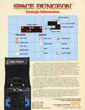 Space Dungeon arcade flyer - Back