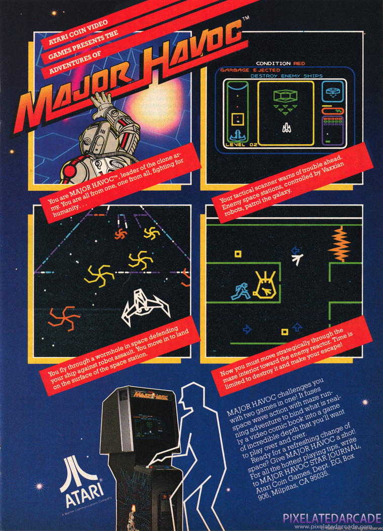 The Adventures of Major Havoc Advertisement: March 1984 magazine ad